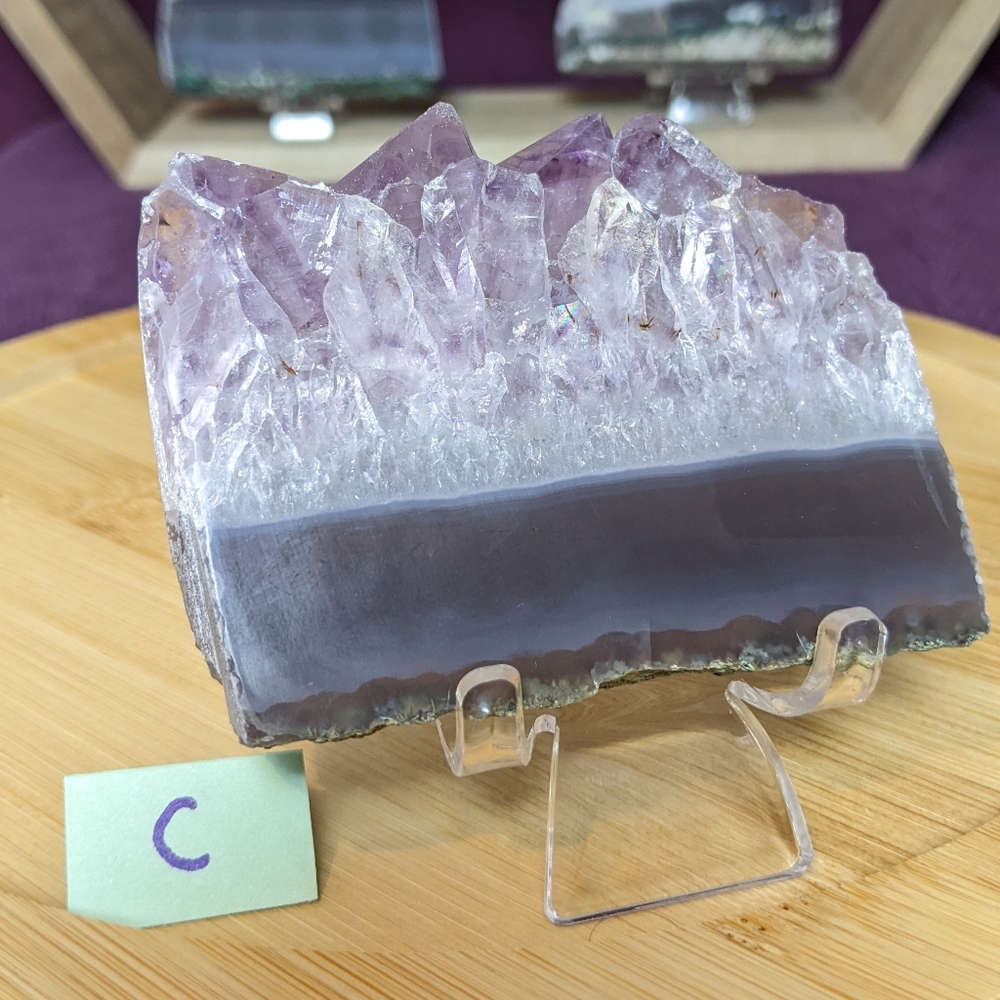 Beautiful Brazilian Amethyst Slice C